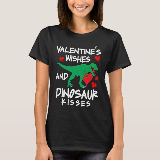 Amazing love apparel heart wishes and dinosaur kis T-Shirt (Vorderseite)