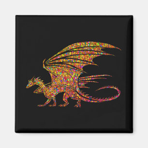 Amazing Mosaic Dragon  Magnet