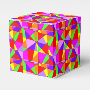 Amazing Multi Colored Shapes Pattern Modern Class Geschenkschachtel