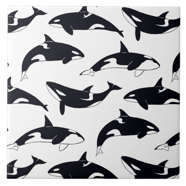 Amazing orca tile fliese (Vorderseite)