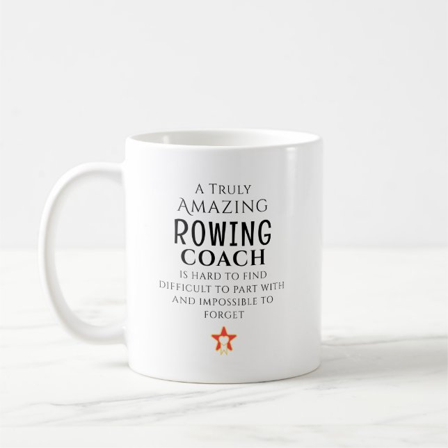 Amazing Rowing Coach Hard To Find Personalized  Kaffeetasse (Links)