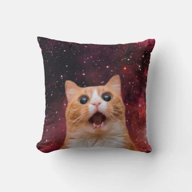 Amazing Space Cat Kissen (Vorderseite)