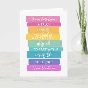 amazing teacher hard to find impossible to forget karte