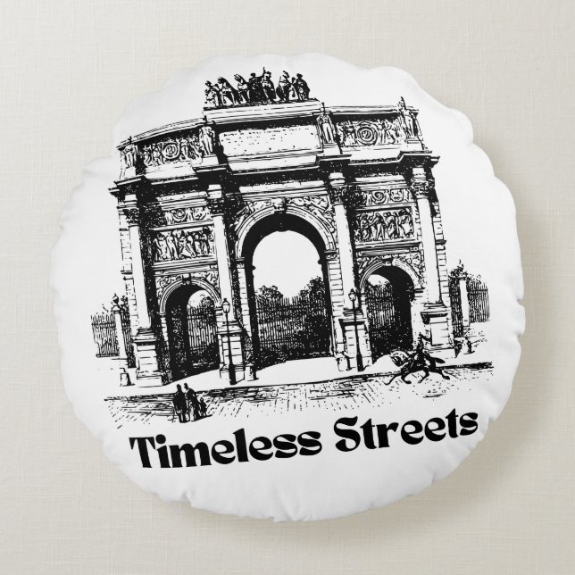 Amazing Timeless streets hands bag for you  Rundes Kissen (Vorderseite)
