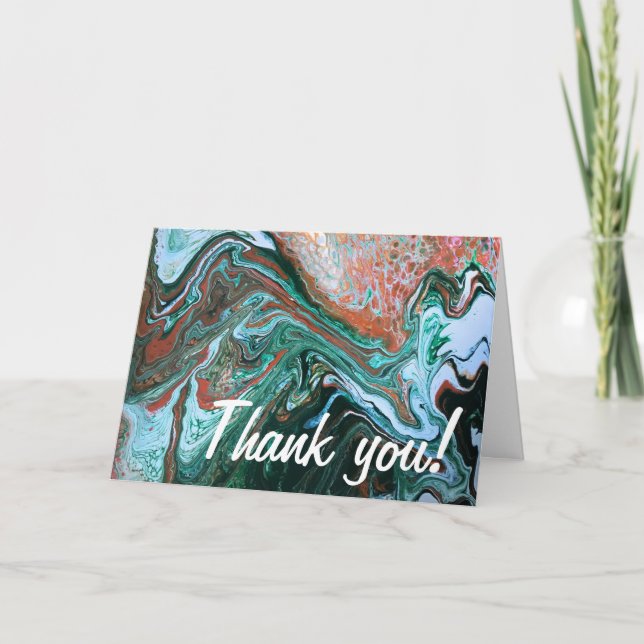 "Amazon liefert für das Mittelmeer" Vielen Dank Karte (Vorderseite)