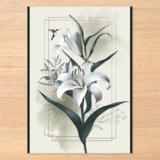 Amazon Lily Art - Gold & Scandi Style Acryleinladungen (Vorderseite)