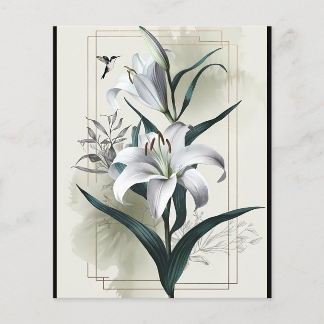 Amazon Lily Art - Gold & Scandi Style Flyer (Vorne)