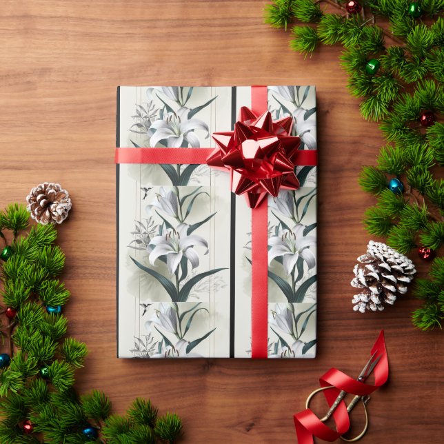 Amazon Lily Art - Gold & Scandi Style Geschenkpapier (Feiertagsgeschenk)