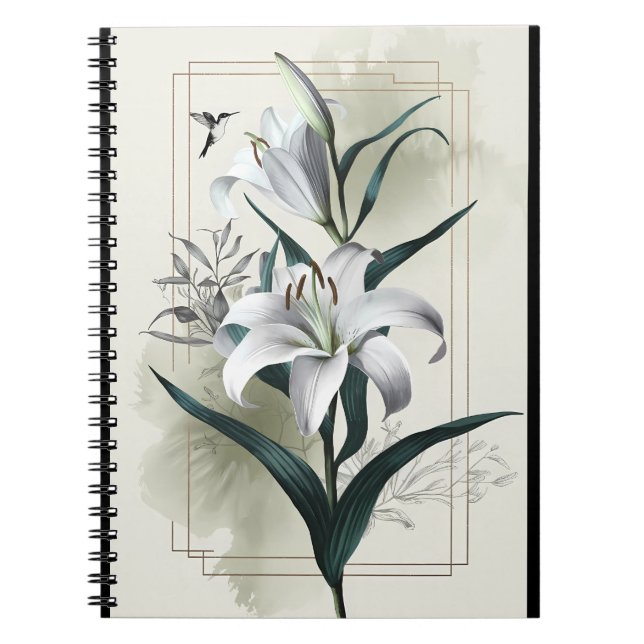 Amazon Lily Art - Gold & Scandi Style Notizblock (Vorderseite)