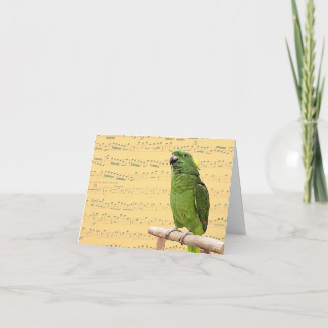 Amazon Singing Small Note Card Karte (Vorderseite)