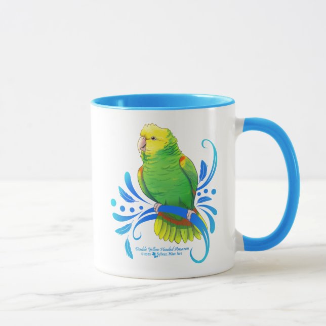 Amazonaparrot Tasse (Rechts)