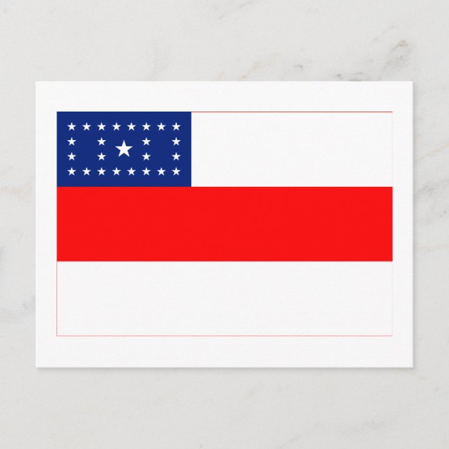 Amazonas, Flagge Brasiliens Postkarte (Vorderseite)