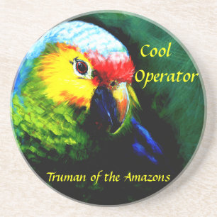 Amazonas, Papagei, tropisch, Strand, Insel Untersetzer