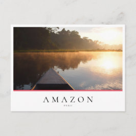 Amazonas Regenwald Sonnenaufgang in Peru Postkarte