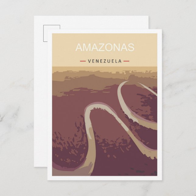 Amazonas Venezuela Kunst, Dichtung und Musik Postkarte (Vorne/Hinten)