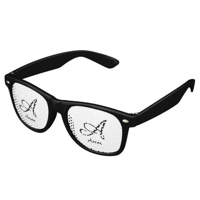 Amazone A Schriftart Partybrille (Schrägansicht)