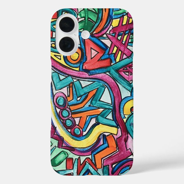 Amazonia-Hand Painted Abstract Art Case-Mate iPhone Hülle (Rückseite)
