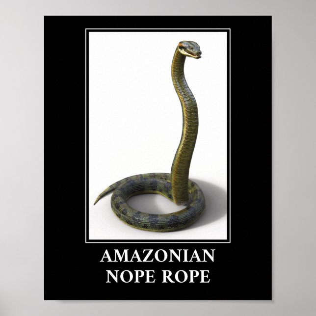 Amazonian Nope Rope - Anaconda Snake Gefahr Poster (Vorne)