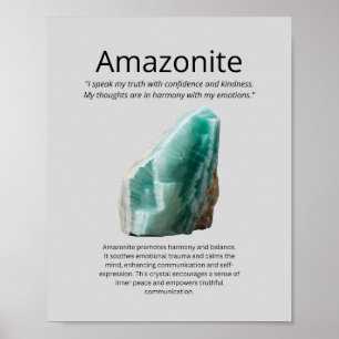 Amazonite Crystal Poster