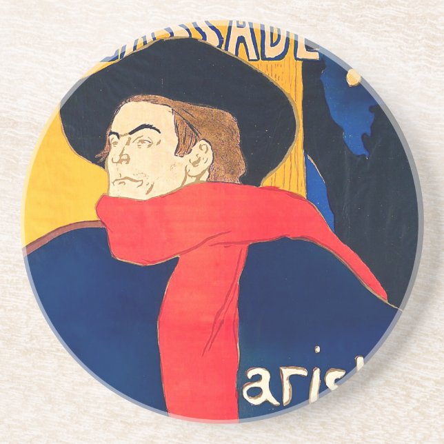 Ambassadeurs Aristide Bruant dans Sohn Kabarett Sandstein Untersetzer (Vorne)