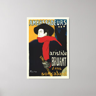 Ambassadeurs, Aristide Bruant von Toulouse Lautrec Leinwanddruck