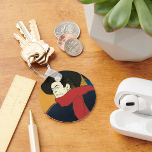 Ambassadeurs, Aristide Bruant von Toulouse Lautrec Schlüsselanhänger