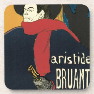 Ambassadeurs, Aristide Bruant von Toulouse Lautrec Untersetzer