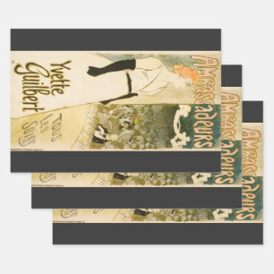 Ambassadeurs Yvette Guilbert von Theophile Steinle Geschenkpapier Set