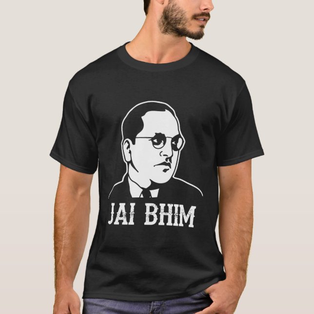 Ambedkar Jayanthi Jai Bhim/Bheem T-Shirt (Vorderseite)