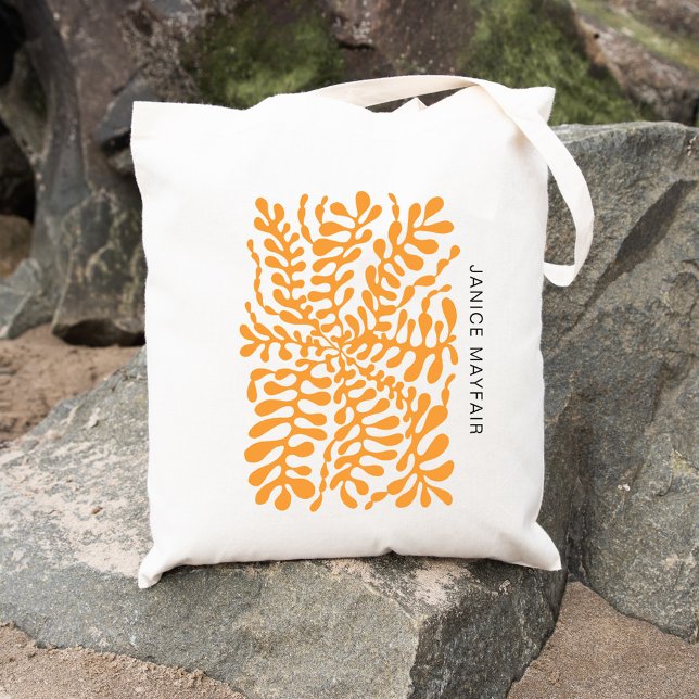 Amber Abstrakt Geometric Modern Art Tragetasche (Von Creator hochgeladen)