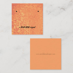 Amber Agate Orings Display Card Quadratische Visitenkarte