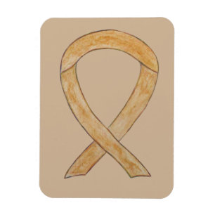 Amber Awareness Ribbon Angel Art Magnete