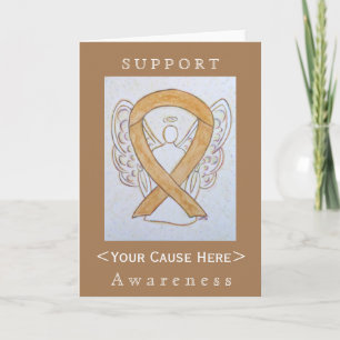 Amber Awareness Ribbon Angel individuelle Karte