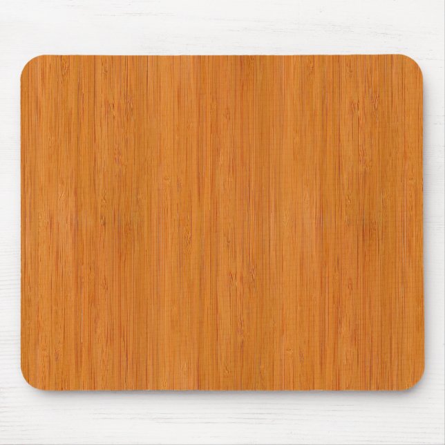 Amber Bamboo Wood Grain Look Mousepad (Vorne)