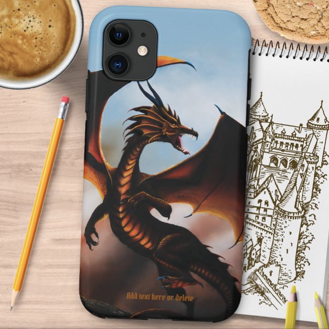 Amber Dragon Fantasy Case-Mate iPhone Hülle (Von Creator hochgeladen)