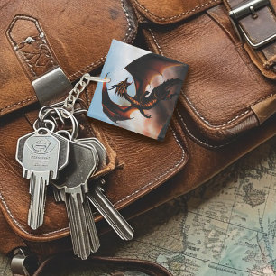 Amber Dragon Fantasy Schlüsselanhänger