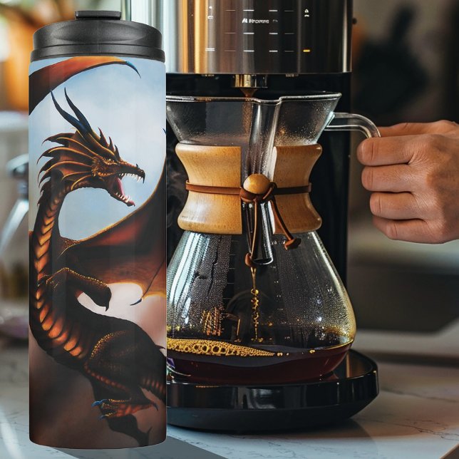 Amber Dragon Fantasy Thermosbecher (Von Creator hochgeladen)