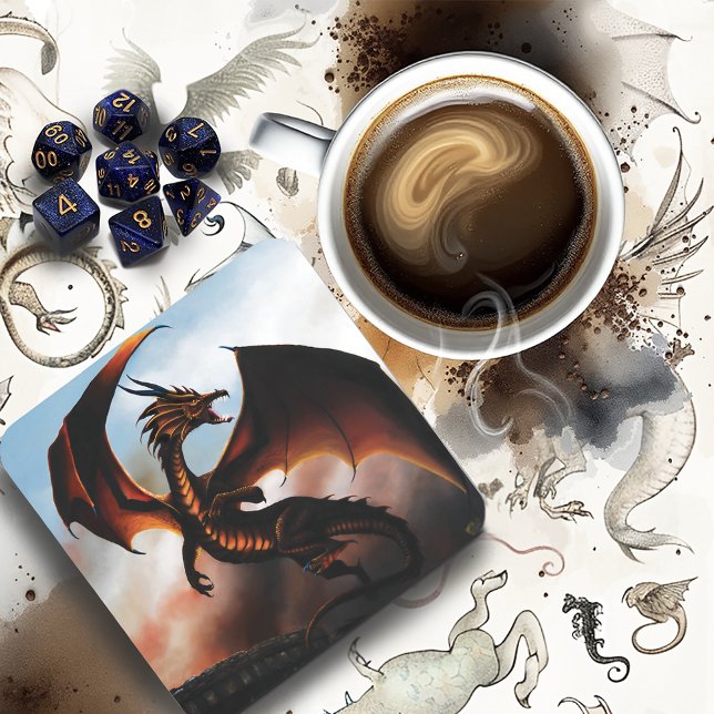 Amber Dragon Fantasy Untersetzer (Von Creator hochgeladen)