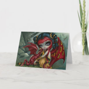"Amber Dragonling" Greeting Card Karte