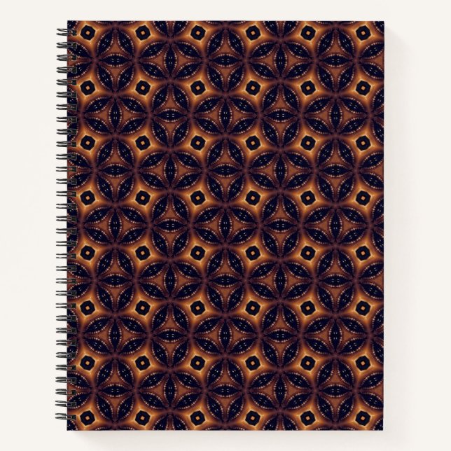 Amber Eclipse Mosaik Notizbuch (Vorderseite)