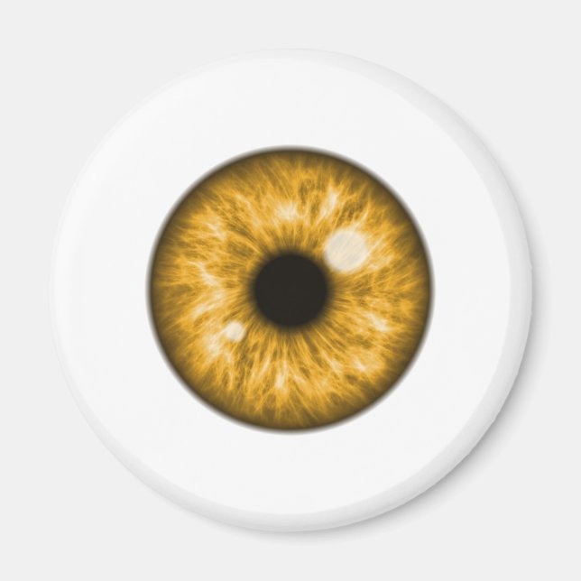 Amber Eye Ball Funny Magnet (Vorne)