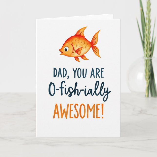 Amber Fish Vatertagskarte Karte (Vorderseite)