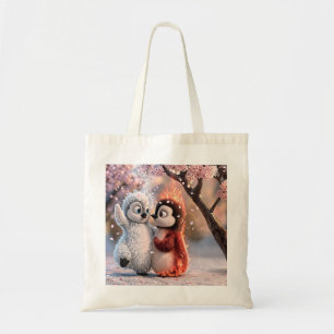 Amber & Frosty Cute Penguin Tote Bag Tragetasche