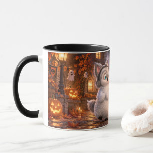 Amber & Frosty Halloween Night Tasse