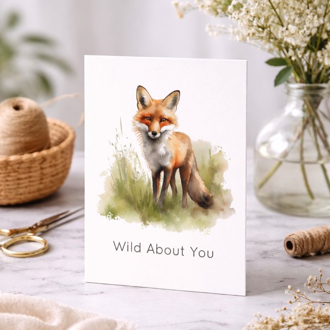 Amber Gaze: Meadow Fox, benutzerdefiniert Dankeskarte (Von Creator hochgeladen)