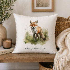 Amber Gaze: Meadow Fox, benutzerdefiniert Kissen
