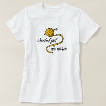 Amber gelbe Crochet schnell, Die Warmer T - Shirt