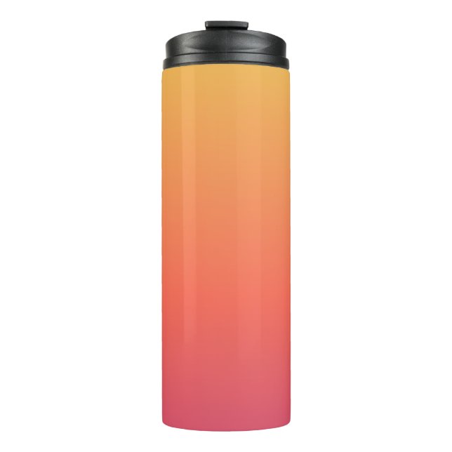 Amber gelbes Geschenk Sport Thermal Tumbler Thermosbecher (Vorderseite)