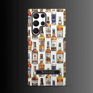 Amber & Gold Whisky Flasche Samsung Galaxy Hülle