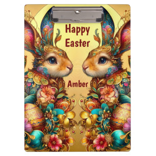 AMBER ~ HAPPY EASTER ~ EASTER BUNNIES ~ KLEMMBRETT